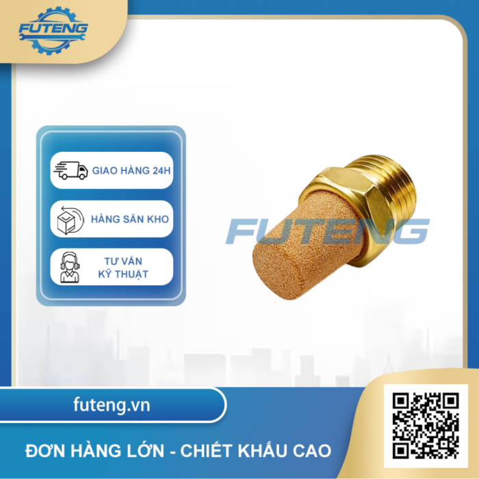 Giảm thanh khí nén (muffler) ren 3/8" 1 Giảm thanh khí nén (muffler) ren 3/8"