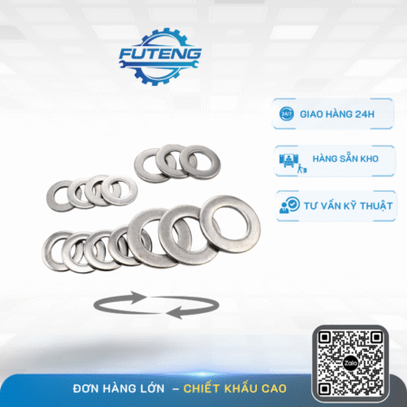 Alternative view of Long Đền Phẳng Inox 201/304/316 | Đủ Size – Giá Tận Xưởng – FUTENG