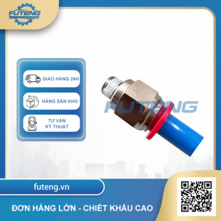 Alternative view of Nối khí nén đỏ ren ngoài