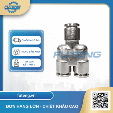 Alternative view of Nối nhanh ba ngã khí nén inox IPY