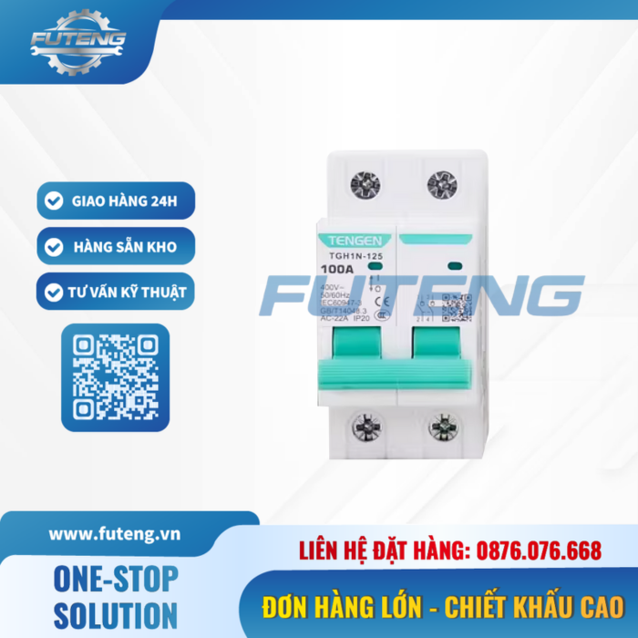RCCB 2P 30mA 100A Tengen 1 RCCB 2P 30mA 100A Tengen