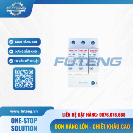 Thiết bị chống sét lan truyền 3P 60kA Delixi